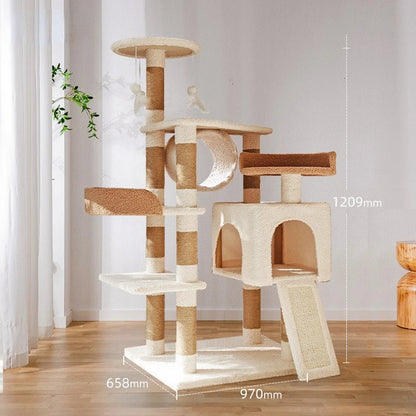 Catvera Cloud Castle Cat Tree - Image 9|||PROMPT|||Original clean product image