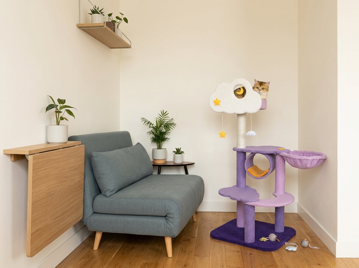 Catvera Cloud Castle Cat Tree - Transforms Small Spaces into Cat Kingdoms