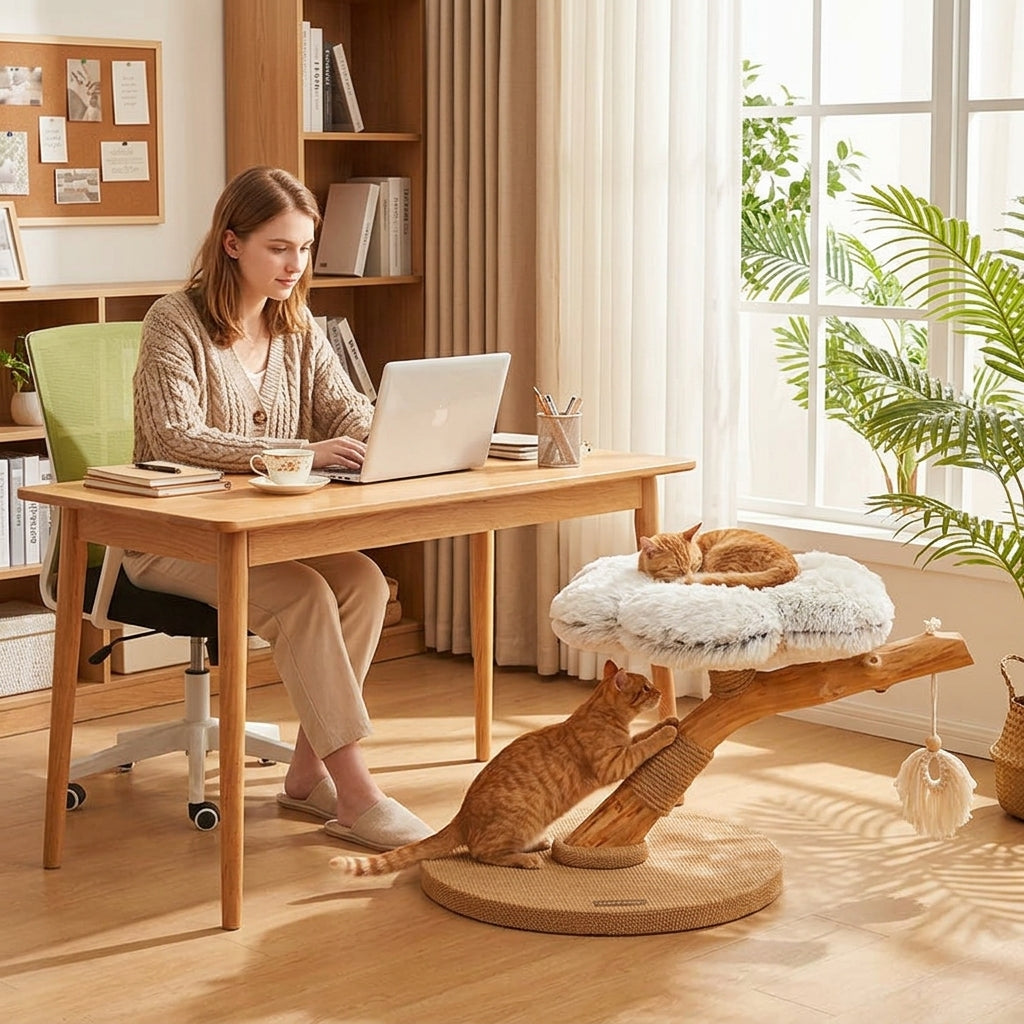 Catvera Cloudy Flower Cat Tree - Premium Multi-Level Design