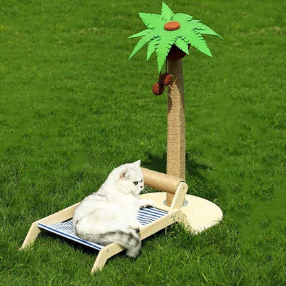 Catvera Coconut Cat Tree Bed - Image 3|||PROMPT|||Original clean product image