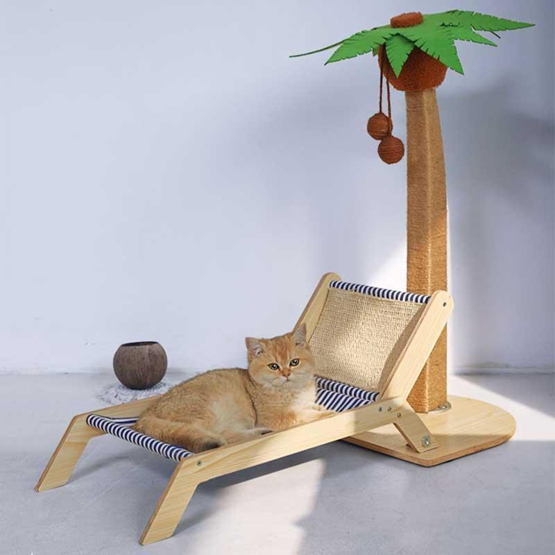 Catvera Coconut Cat Tree Bed - Image 4|||PROMPT|||Original clean product image