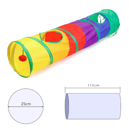 Catvera Collapsible Interactive Cat Tunnel - Image 16|||PROMPT|||Original clean product image