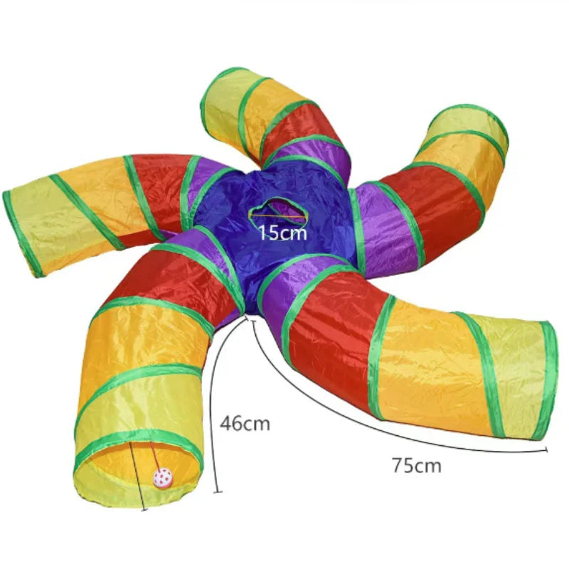 Catvera Collapsible Interactive Cat Tunnel - Image 19|||PROMPT|||Original clean product image