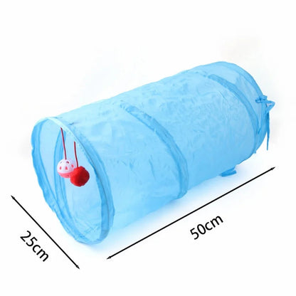 Catvera Collapsible Interactive Cat Tunnel - Image 9|||PROMPT|||Original clean product image