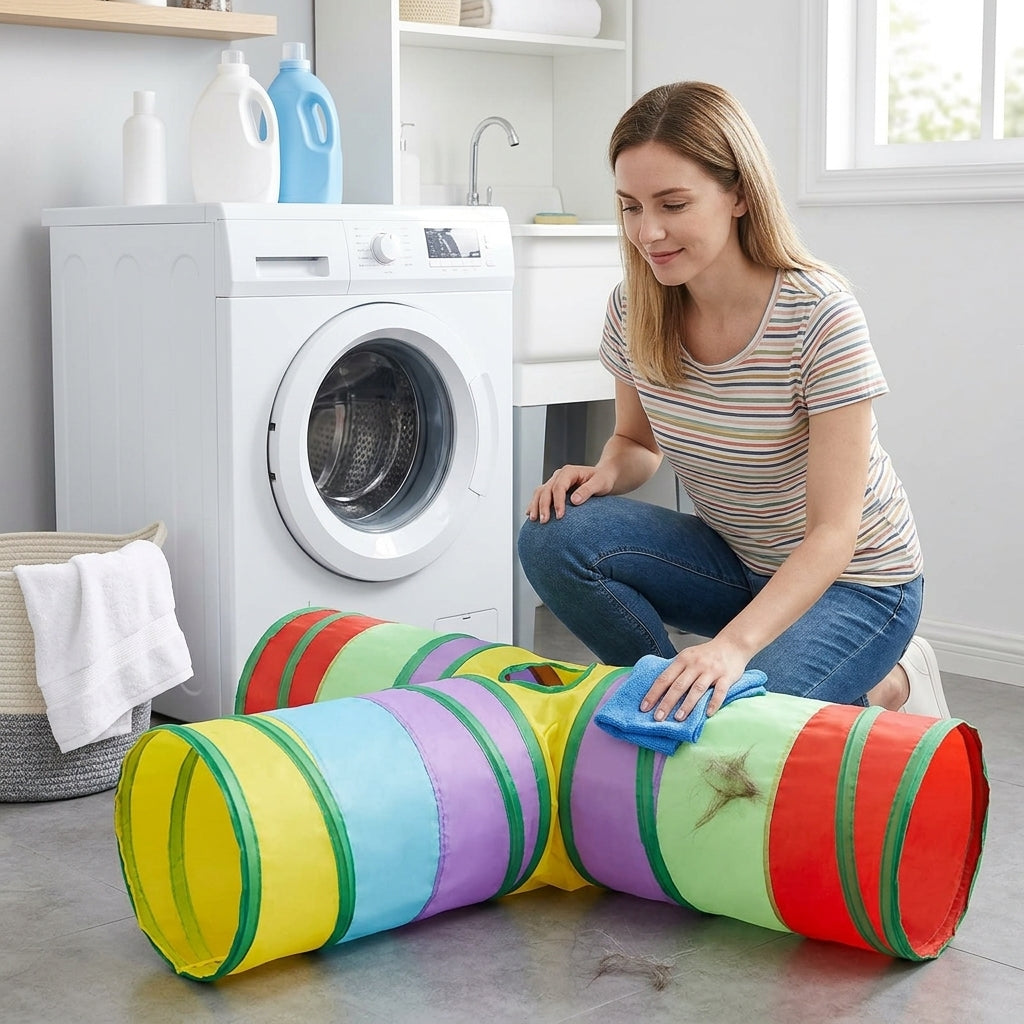 Catvera Collapsible Interactive Cat Tunnel - Easy Maintenance System