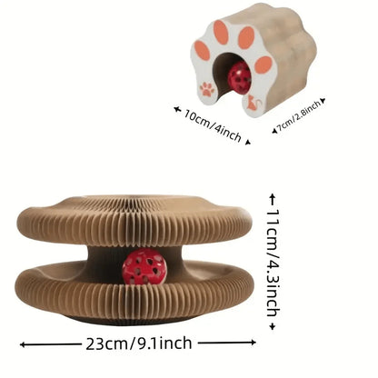 Catvera Corrugated Cardboard Cat Scratcher - Image 2|||PROMPT|||Original clean product image