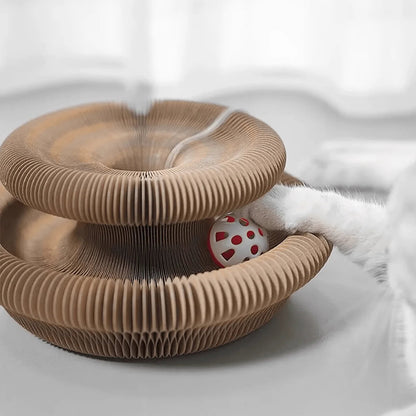Catvera Corrugated Cardboard Cat Scratcher - Image 6|||PROMPT|||Original clean product image