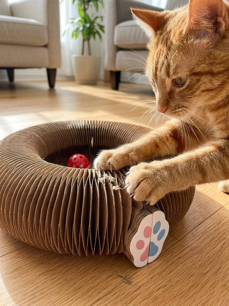 Catvera Corrugated Cardboard Cat Scratcher - Ultimate Scratching Experience