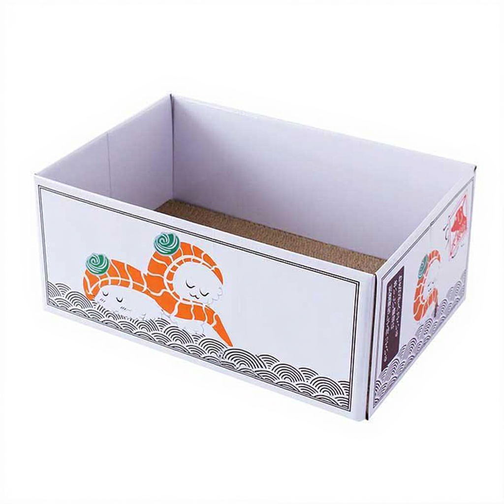 Catvera Corrugated Cat Scratcher Bed - Image 3|||PROMPT|||Original clean product image
