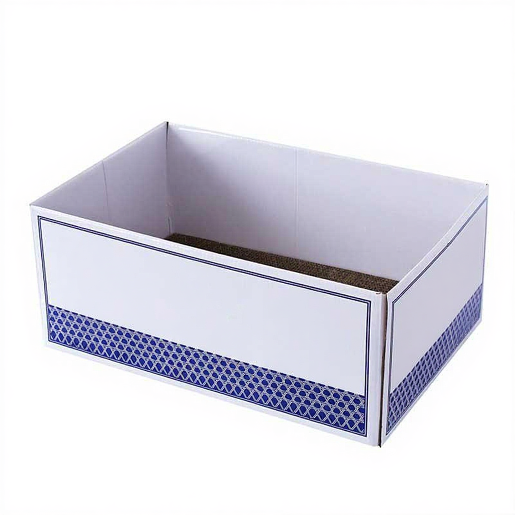 Catvera Corrugated Cat Scratcher Bed - Image 6|||PROMPT|||Original clean product image