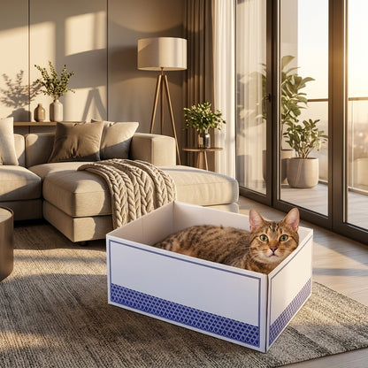 Catvera Corrugated Cat Scratcher Bed - Main Product Image