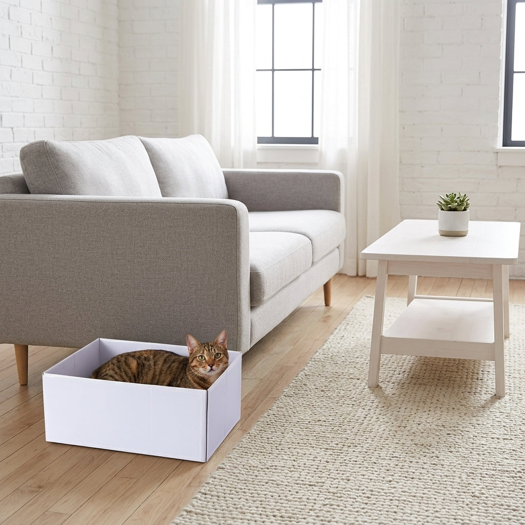Catvera Corrugated Cat Scratcher Bed - Section 1