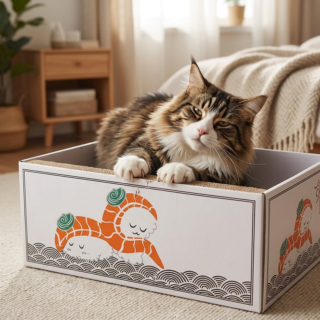 Catvera Corrugated Cat Scratcher Bed - Section 2