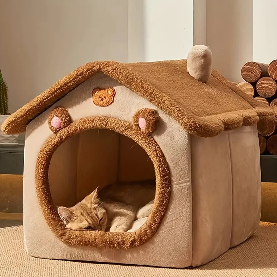 Catvera Cozy Pet Cave House - Image 2|||PROMPT|||Original clean product image