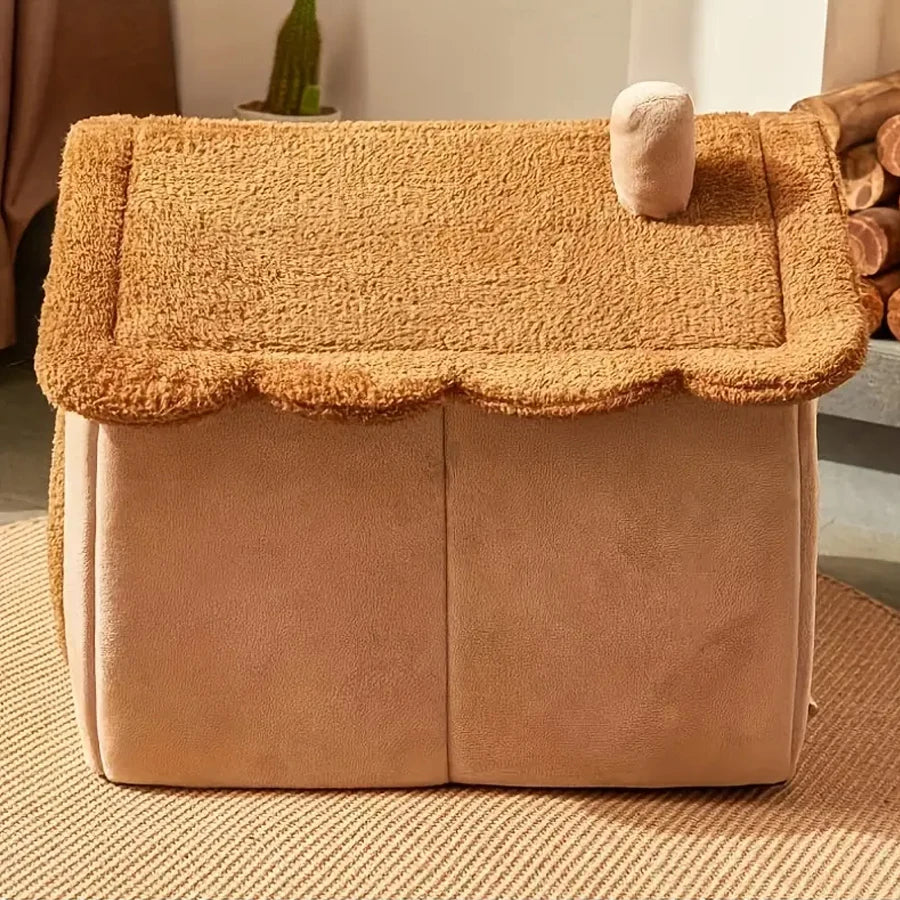 Catvera Cozy Pet Cave House - Image 5|||PROMPT|||Original clean product image