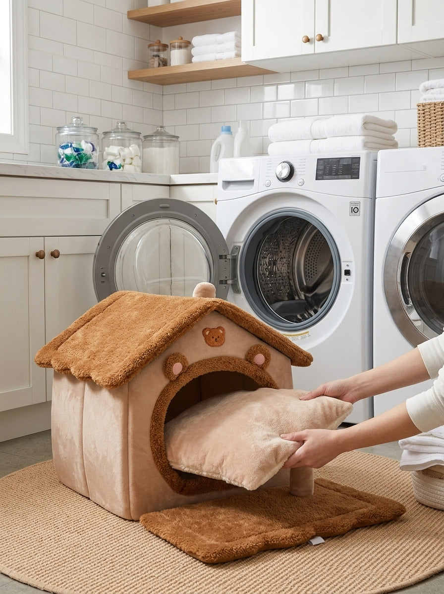Catvera Cozy Pet Cave House - Easy Maintenance Solution