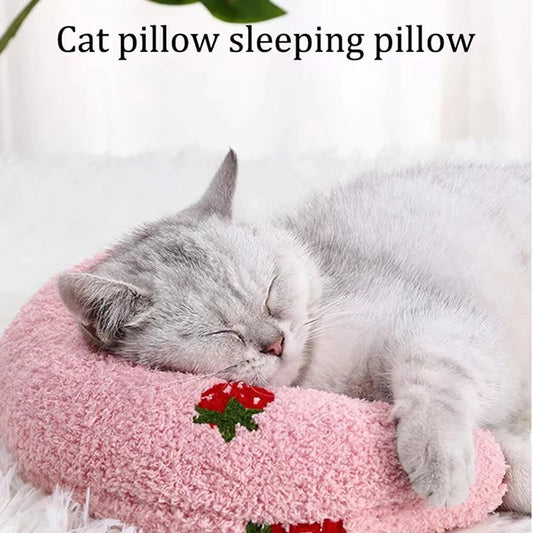 Catvera Crescent Cat Comfort Pillow - Image 1|||PROMPT|||Original clean product image