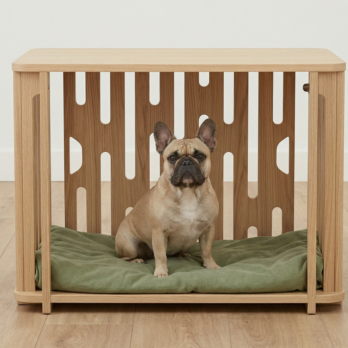 Catvera Designer Wooden Dog Crate - Image 4 (Original)
