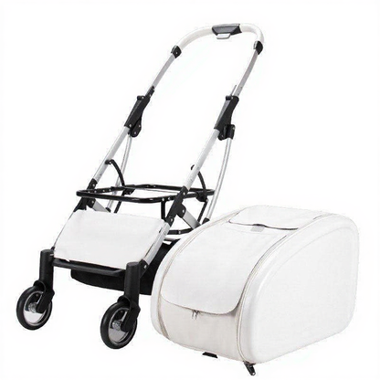 Catvera Detachable Cat Stroller Pet Carrier - Image 22|||PROMPT|||Cleaned image. Original analysis: found brand name printed on the stroller frame