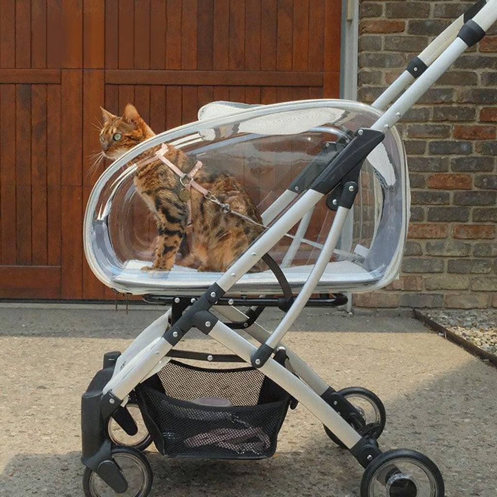 Catvera Detachable Cat Stroller Pet Carrier - Image 5|||PROMPT|||Original clean product image