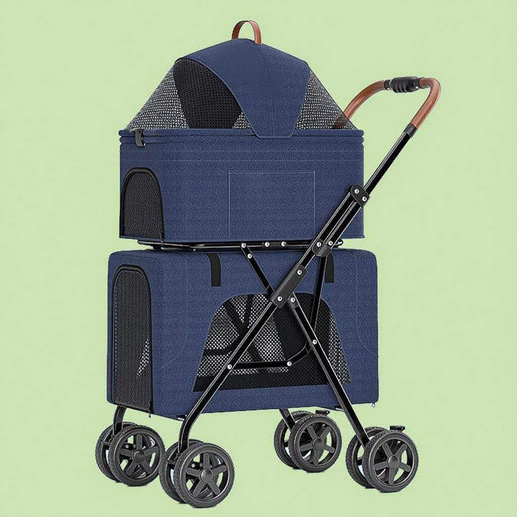 Catvera Detachable Double Cat Stroller Carrier - Image 2|||PROMPT|||Cleaned image. Original analysis: found 1 brand name printed on the product carrier