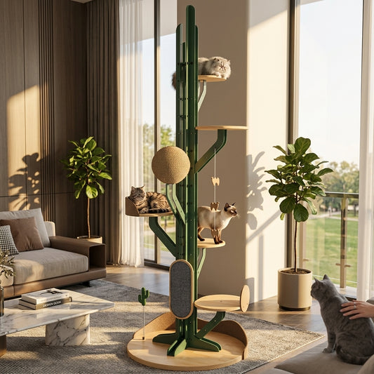 Catvera DIY Modular Cactus Cat Tree - Main Product Image