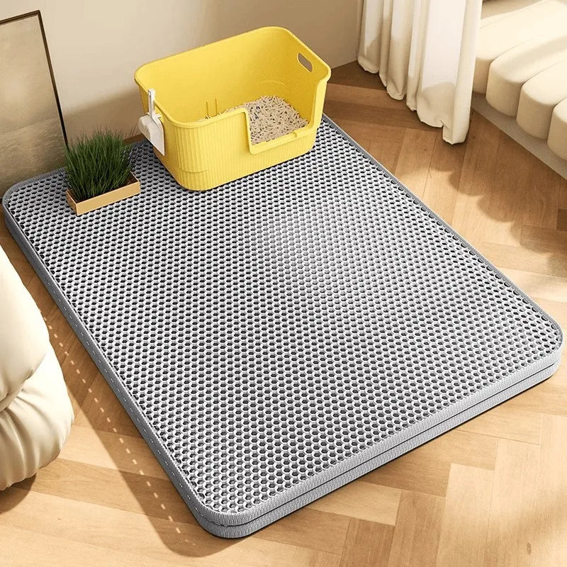 Catvera Double Layer Litter Mat - Image 1|||PROMPT|||Original clean product image