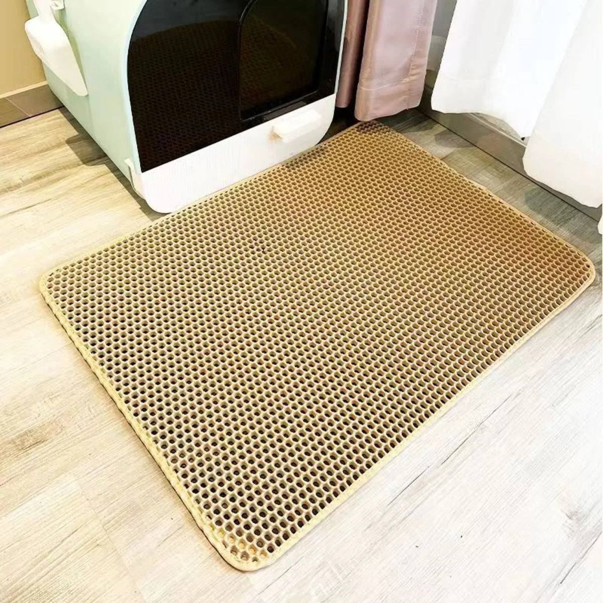 Catvera Double Layer Litter Mat - Image 7|||PROMPT|||Original clean product image