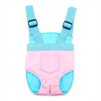 Catvera Dual Carry Cat Backpack - Image 4|||PROMPT|||Cleaned image. Original analysis: Found 1 brand logo/tag stitched on the product - a small dark rectangular brand label visible on the pink front panel of the carrier