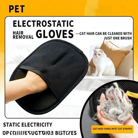 Catvera Electrostatic Pet Hair Removal Gloves - Image 1|||PROMPT|||Cleaned image. Original analysis: Found 1 brand name printed on the product glove itself