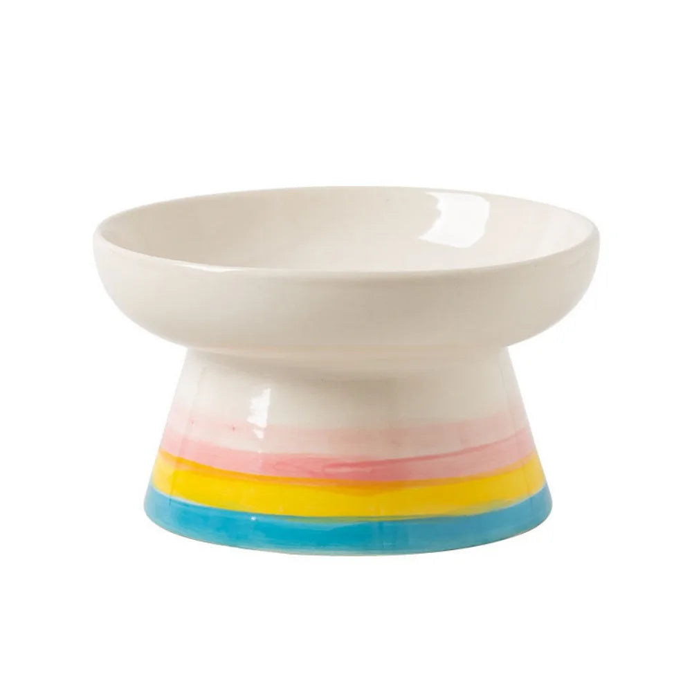 Catvera Elevated Ceramic Cat Bowl - Image 10|||PROMPT|||Original clean product image