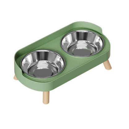 Catvera Elevated Stainless Steel Feeder - Image 10|||PROMPT|||Original clean product image