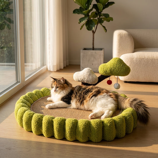 Catvera Elliptical Cat Scratching Bed - Main Product Image