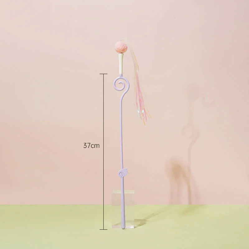 Catvera Feather Wand Interactive Toy - Image 1|||PROMPT|||Original clean product image