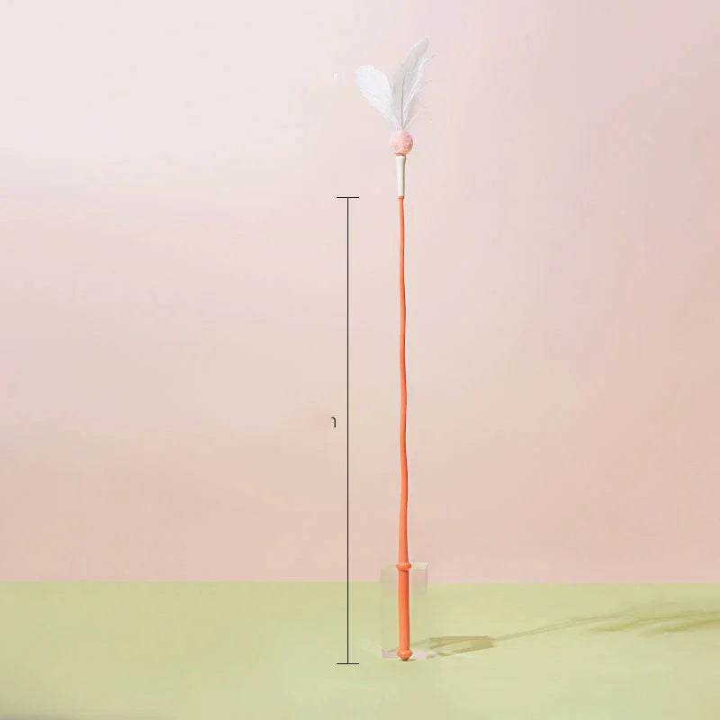 Catvera Feather Wand Interactive Toy - Image 4|||PROMPT|||Original clean product image
