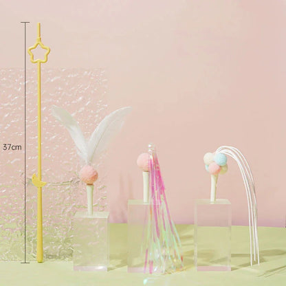 Catvera Feather Wand Interactive Toy - Image 6|||PROMPT|||Original clean product image