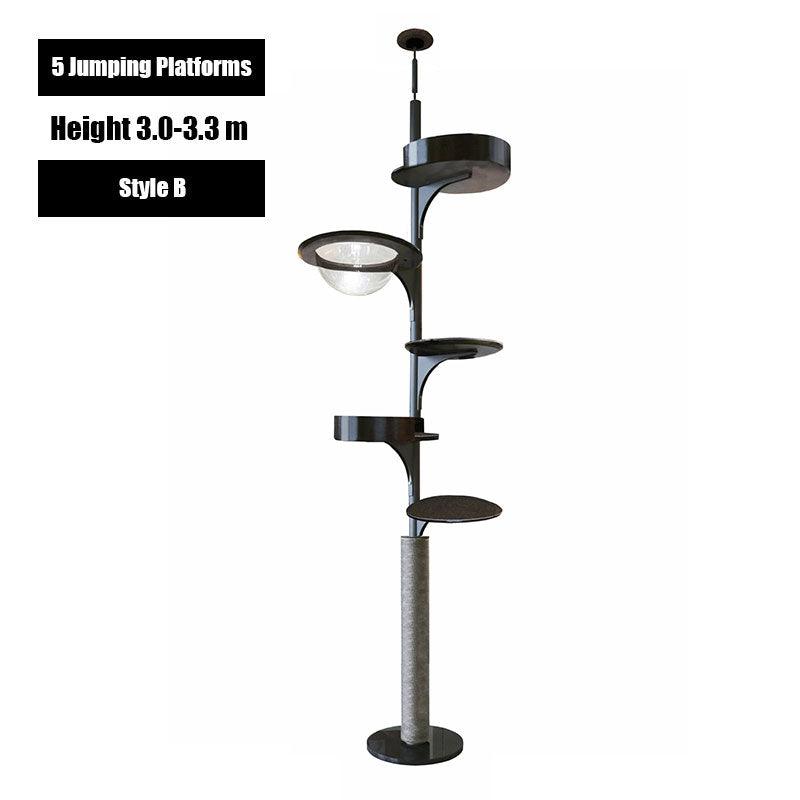 Catvera Floor to Ceiling Cat Tree - Image 12|||PROMPT|||Original clean product image
