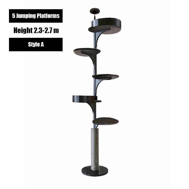 Catvera Floor to Ceiling Cat Tree - Image 4|||PROMPT|||Original clean product image