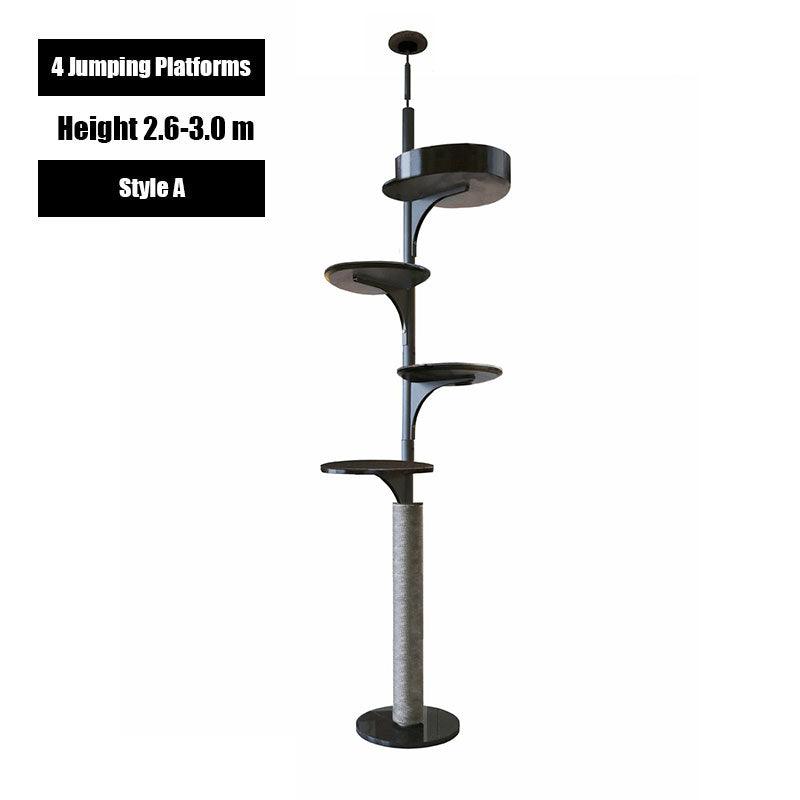 Catvera Floor to Ceiling Cat Tree - Image 6|||PROMPT|||Original clean product image