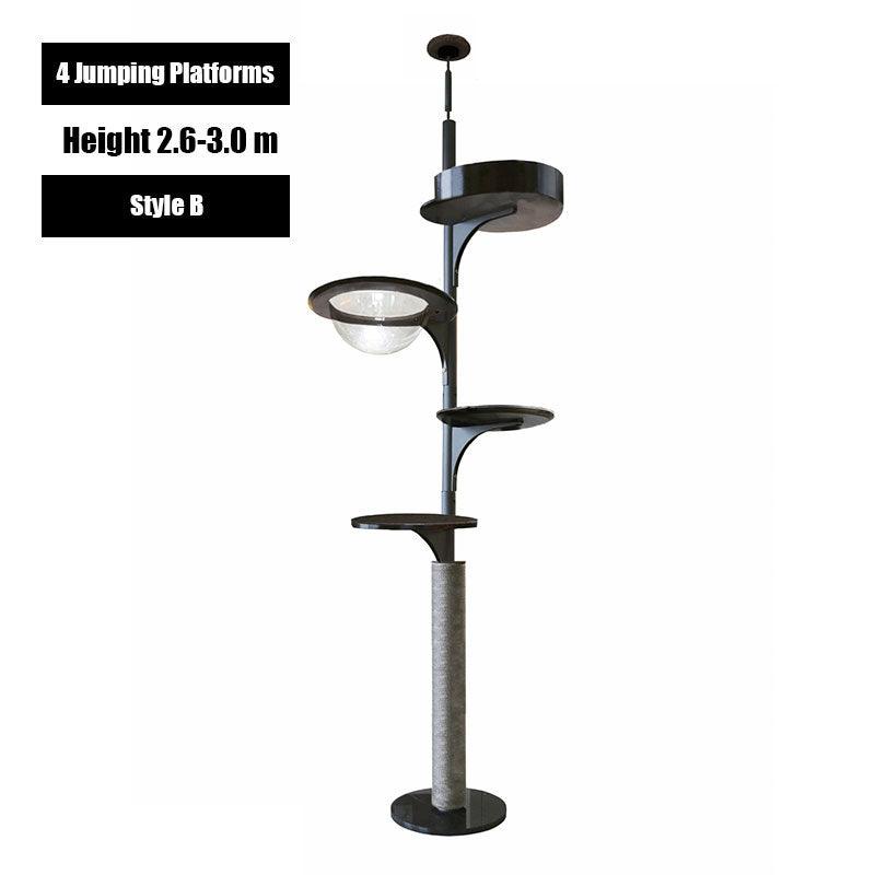 Catvera Floor to Ceiling Cat Tree - Image 7|||PROMPT|||Original clean product image