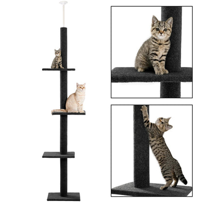 Catvera Floor to Ceiling Cat Tree - Image 7|||PROMPT|||Original clean product image