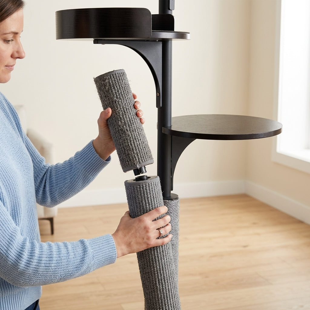 Catvera Floor to Ceiling Cat Tree - Sustainable & Long-Lasting