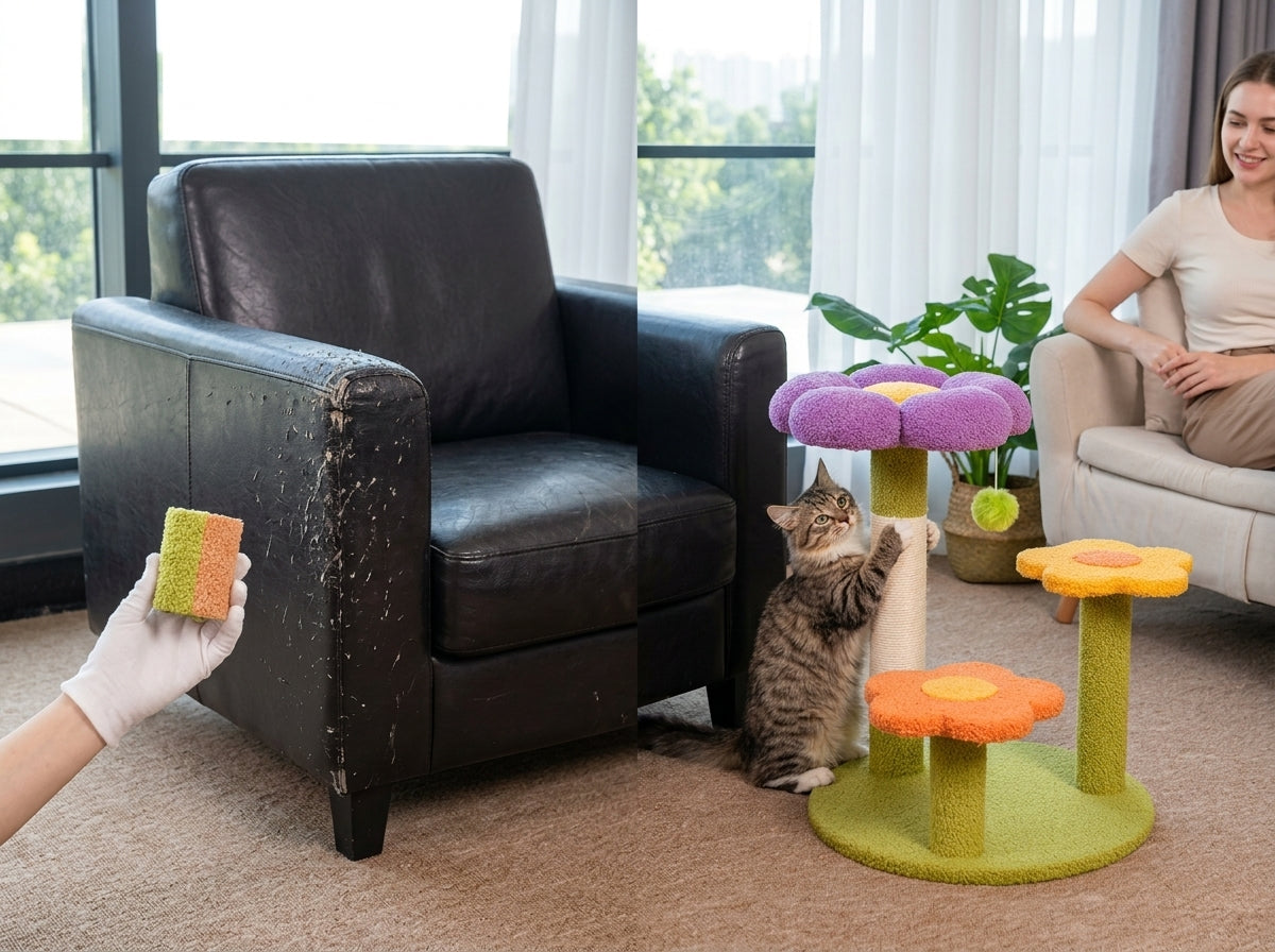 Catvera Flower Cat Tree Scratching Post - Protects Your Furniture Investment