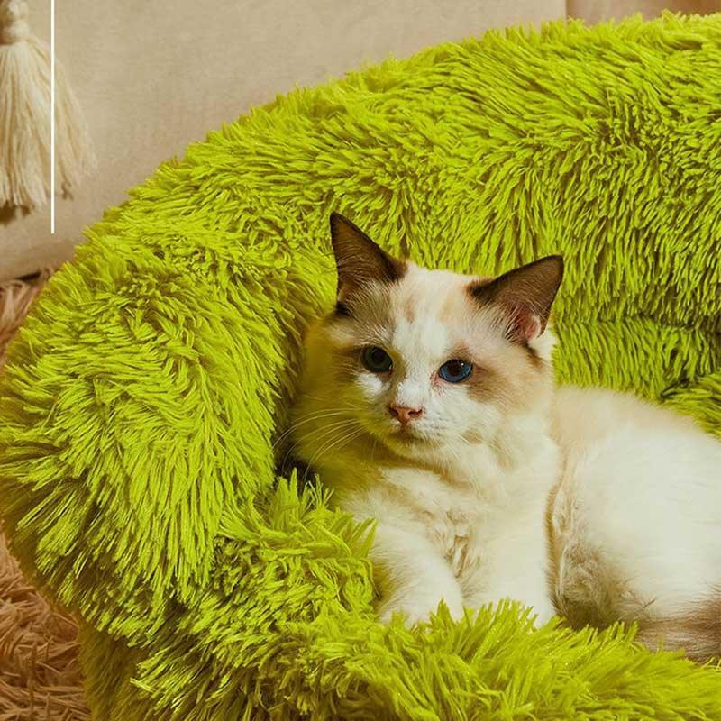 Catvera Fluffy Cat Sofa Bed - Image 12|||PROMPT|||Original clean product image