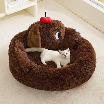 Catvera Fluffy Cat Sofa Bed - Image 13|||PROMPT|||Original clean product image