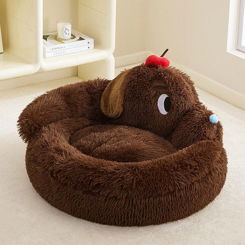 Catvera Fluffy Cat Sofa Bed - Image 14|||PROMPT|||Original clean product image