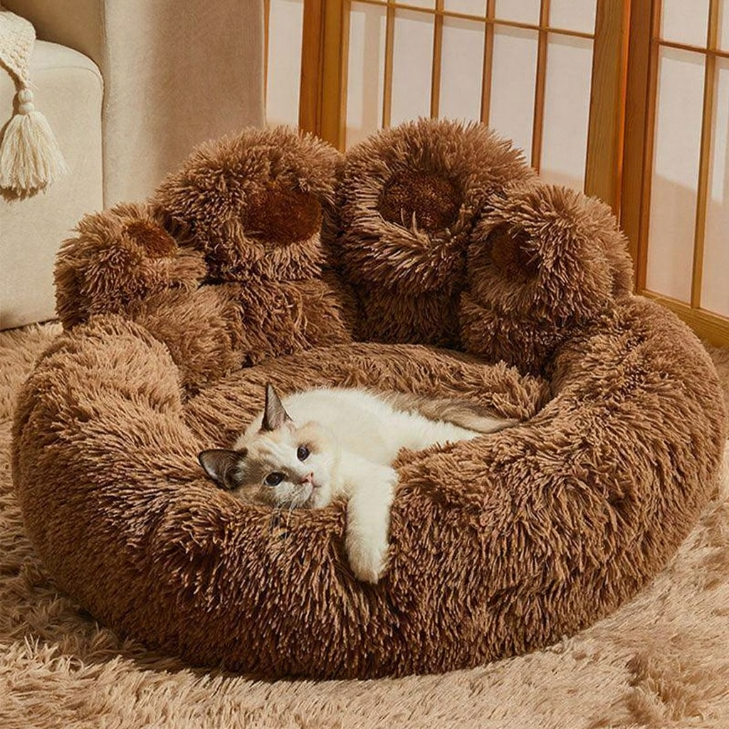 Catvera Fluffy Cat Sofa Bed - Image 19|||PROMPT|||Original clean product image