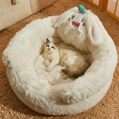 Catvera Fluffy Cat Sofa Bed - Image 22|||PROMPT|||Original clean product image