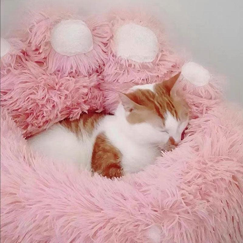 Catvera Fluffy Cat Sofa Bed - Image 23|||PROMPT|||Original clean product image