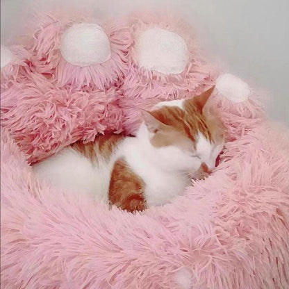 Catvera Fluffy Cat Sofa Bed - Image 23|||PROMPT|||Original clean product image